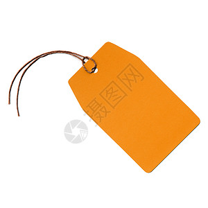 吊牌标签商品化细绳价格橙子空白笔记商业商品行李地址背景图片