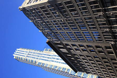 纽约摩天大楼生活苹果蓝天建筑背景城市蓝色图片