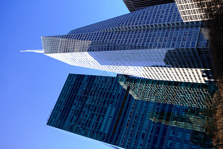 纽约摩天大楼背景建筑生活蓝天蓝色城市苹果图片