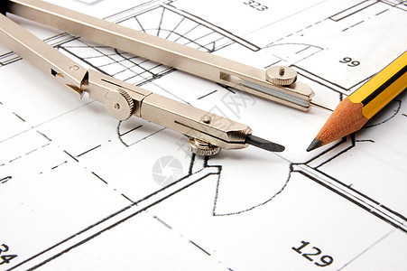 建筑结构图计划原理图蓝图生活绘画工程师住宅承包商圆圈几何学房子图片