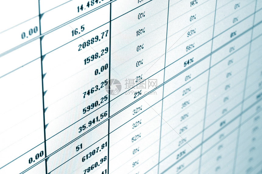 商业数据会计报告教育科学库存统计储蓄生长蓝色图片