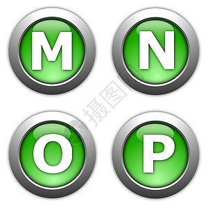 互联网按钮按键字母数字白色绿色网站字体收藏插图网络金属图片
