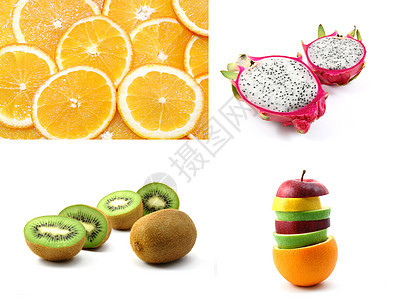 水果收藏小吃营养健康柠檬白色橙子食物奇异果图片