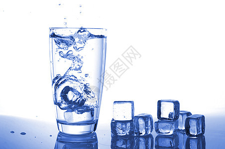 水喷水生活反射喷泉水晶白色口渴饮料气泡食物蓝色图片