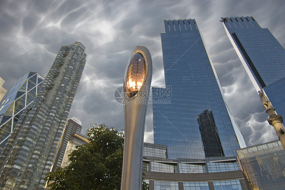 纽约市大楼纽约市大厦建筑商业办公室帝国日落景观天空建筑学城市摩天大楼图片