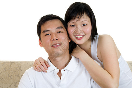 亚洲夫妇男人友谊手臂女朋友妻子喜悦异性女士男性情人图片