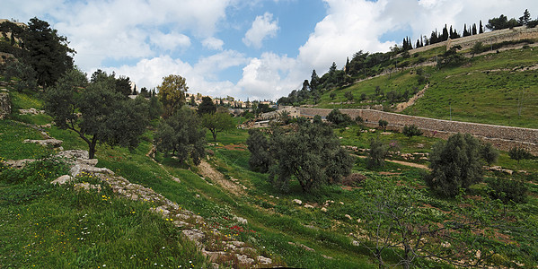 耶路撒冷旧城附近Gehenna(Hinnom)山谷图片