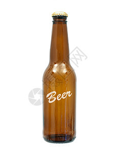 啤酒茶点玻璃饮料瓶子棕色液体白色图片