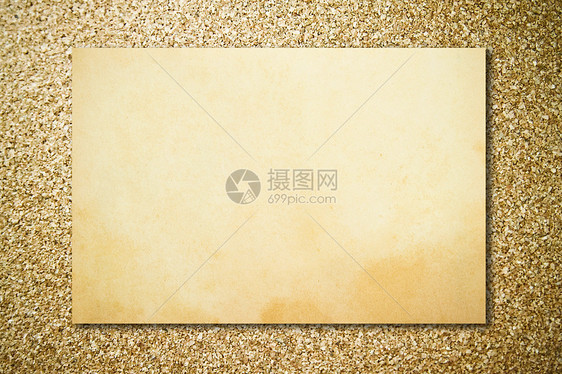木板上的旧纸木头办公室空白笔记材料文档棕色邮政装饰风格图片