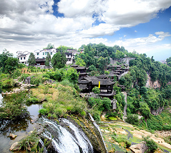 少数民族首领的宫殿村庄住宅乡村房子风景电影吸引力首席农村图片