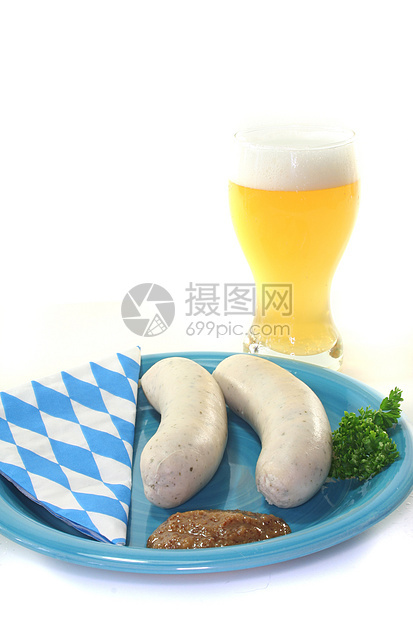 牛肉香肠传统食物啤酒杯图案菱形啤酒饮料花园酒精节日图片