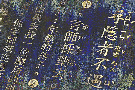 古中国话语言学校刷子艺术写作蜡烛汉子绘画世界墨水背景图片