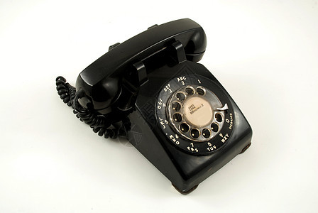电话拨号黑色技术听筒通讯电话号码旋转固定电话模拟图片