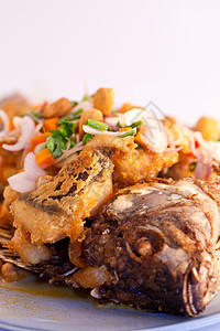 美味的泰海食物 鱼酱面条营养绿色美食文化餐厅厨房国际香料洋葱图片