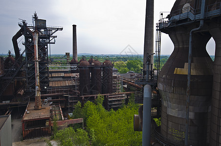 杜伊斯堡北文化生产工厂植物伙伴历史性金属衰变纪念碑首都图片