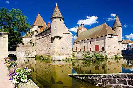 法国勃根迪州布拉莱特城堡黏土历史性旅行宫殿世界外观景点建筑建筑物历史图片