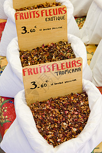 香料 法国普罗旺斯州卡斯泰兰市街头市场美食外观食物市场食品静物图片