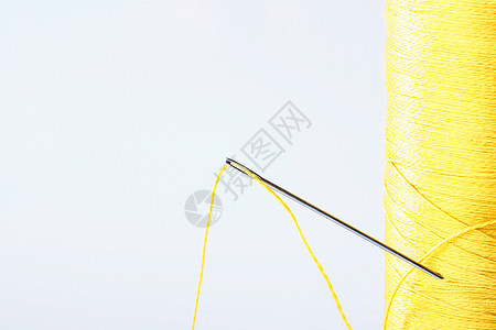 黄线下摆工艺复古白色针线轴风格艺术织物刺绣缝纫图片