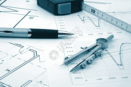 住宅不动产建筑设计规划计划单位建设者劳动维修工具装修印刷工程工作建筑师图表图片