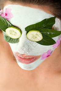 美容遮罩健康面膜吸收毛孔皮肤女性面具成人提取物滋润图片