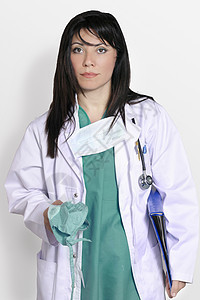 外科医生实习生工人黑发保健临床女孩医师护理专家护士图片
