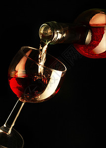 红酒透明度酒精愿望红色瓶子玻璃派对图片