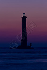 法国诺曼底海牙角 灯塔导航人造光小夜灯光源旅行夜景外观极光安全夜灯图片