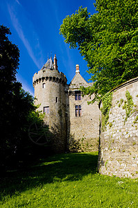 法国布列塔尼州Combourg旅行景点建筑建筑物建筑学历史性外观历史纪念碑城堡图片