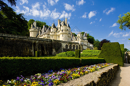 中心 法国历史园艺景点植物群植被花朵建筑物历史性城堡纪念碑图片
