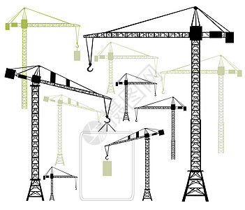 矢量起重机图片