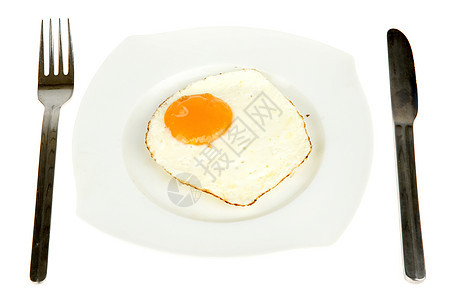 蛋黑色午餐早餐餐具食物盘子白色餐厅烹饪油炸图片