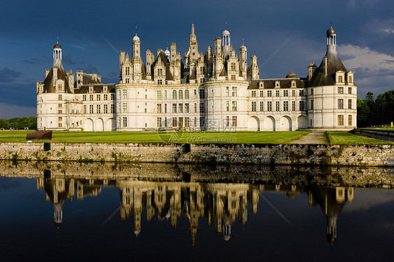 中心 法国镜像外观建筑物地标城堡建筑世界反射历史历史性图片