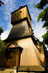 波兰布利兹内木木制教堂图片