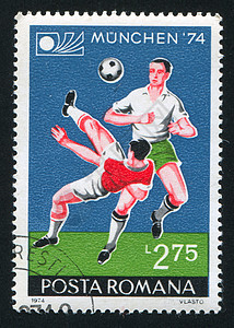 足球邮件海豹男性场地游戏邮票邮资体育场邮戳运动员图片