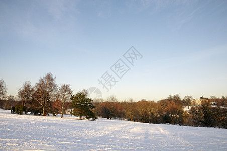 冬天降雪季节冻结场地国家天气曲目天空风景公园图片