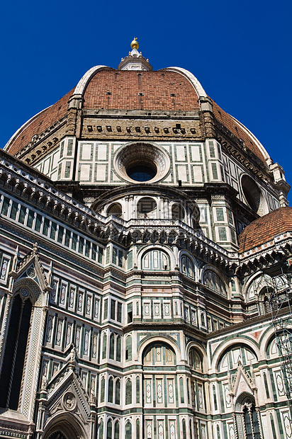 意大利佛罗伦萨的Duomo旅游旅行历史性圆顶教会蓝色建筑地标建筑学大教堂图片