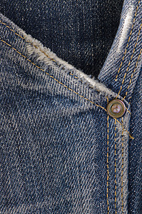 琴口袋面料摄影纤维材料接缝白色蓝色裤子牛仔裤宏观图片