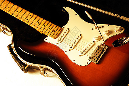 电吉他彩色吉他棕色艺术金属音乐橙子案件乐器细绳图片