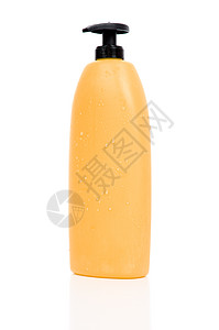 黄色洗发水瓶工作室浴室瓶子淋浴配饰洗澡塑料化妆品香水奶油图片