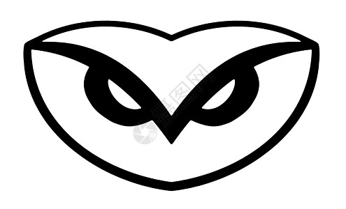 猫头鹰徽标动物白色荒野黑色野生动物标识背景图片