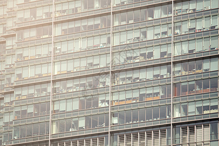 办公大楼办公室蓝色摩天大楼镜子建筑城市玻璃商业反射天空图片