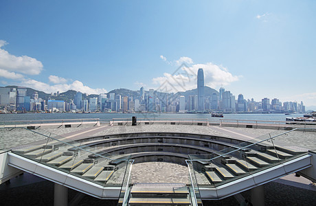 香港蓝色旅行天空景观摩天大楼场景文化全景办公室旅游图片