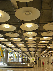 皮带输送机机场机场照明背景