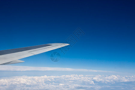 飞机安检平平面速度航班翅膀航空飞机土地高度旅行运输蓝色背景