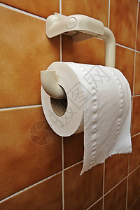 厕所卷浴室卫生卫生间正方形卫生纸棕色白色瓷砖图片