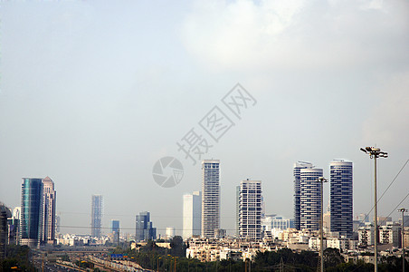 现代城市住房都市全景建筑房子摩天大楼景观建筑学基础设施图片