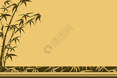 亚洲背景竹子橙子绘画贴画股票剪贴画图标股票艺术线条黄色图片