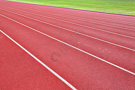 赛道行道赛跑者精加工车道曲线红色白色赛马场运动短跑数字图片