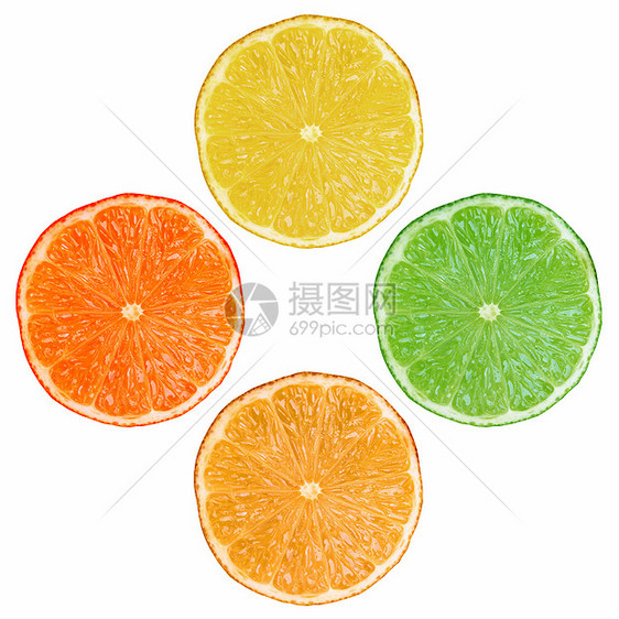 水果切片午餐食物橙子美食柠檬营养图片
