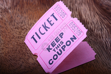 票票和优惠券标签粉色抽奖数字入口录取戏剧背景图片